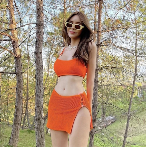 Bikini 3 mảnh vân xốp kiểu dáng 2 dây Tuvada - BVV104