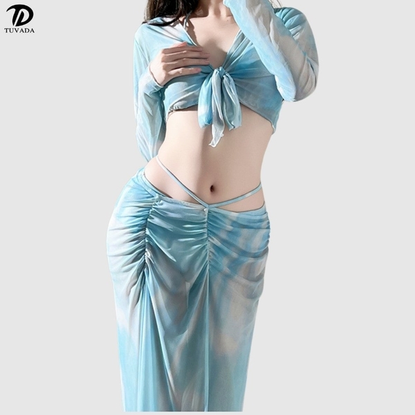 Bikini 4 mảnh đi biển đa dụng mặc được nhiều kiểu Tuvada - BTX146