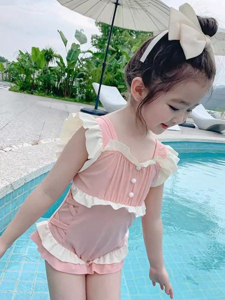 Bikini cho bé gái bánh bèo kín đáo Tuvada - BDN116