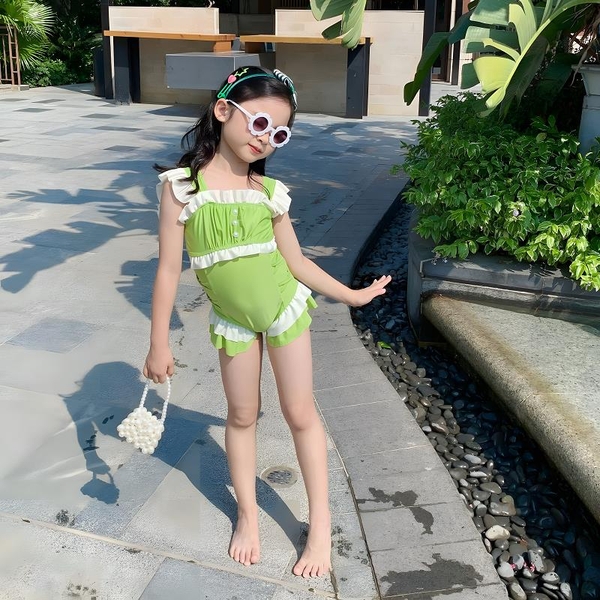 Bikini cho bé gái bánh bèo kín đáo Tuvada - BDN116