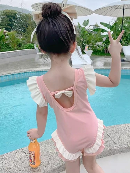 Bikini cho bé gái bánh bèo kín đáo Tuvada - BDN116