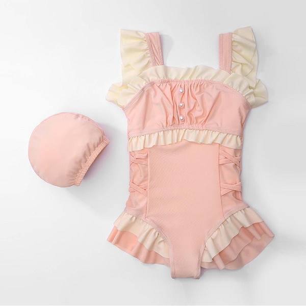 Bikini cho bé gái bánh bèo kín đáo Tuvada - BDN116