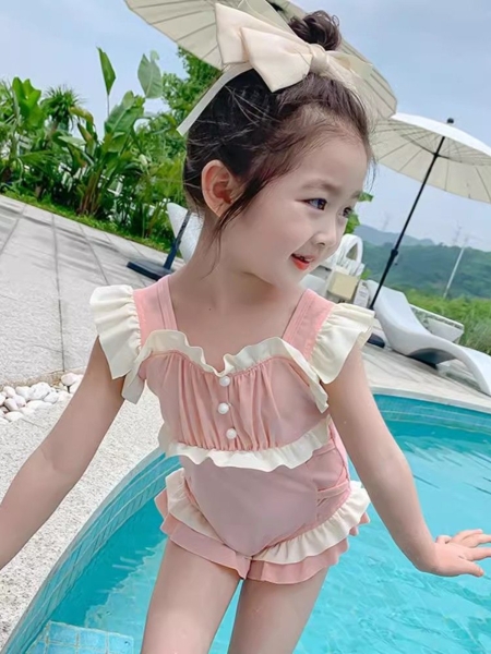 Bikini cho bé gái bánh bèo kín đáo Tuvada - BDN116