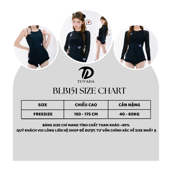 Bikini dạng váy họa tiết cá tính Tuvada - BVB20