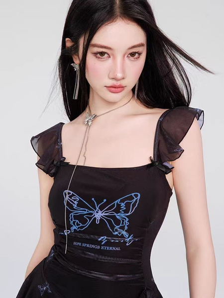 Bikini dạng váy họa tiết cá tính Tuvada - BVB20