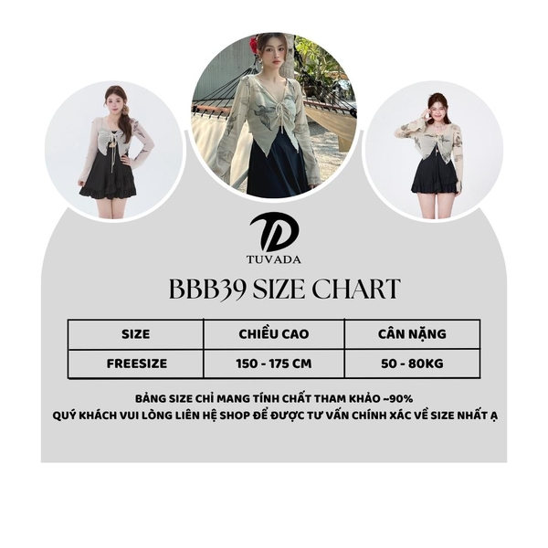 Bikini đi biển bigsize kèm áo choàng chống nắng - BBB39