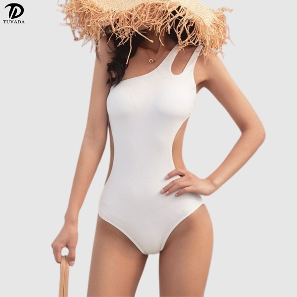 Bikini đi biển khoét eo lệch vai Tuvada - BDK99