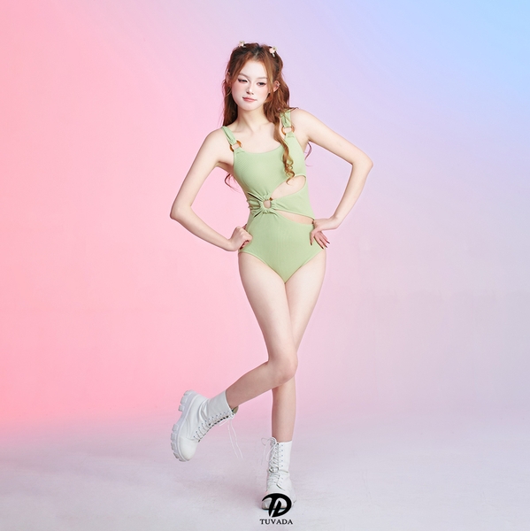 Bikini 1 mảnh đi biển thiết kế xẻ cá tính Tuvada - BNV101