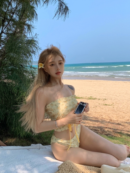 Bikini họa tiết 3d siêu tôn da Tuvada - BHV25