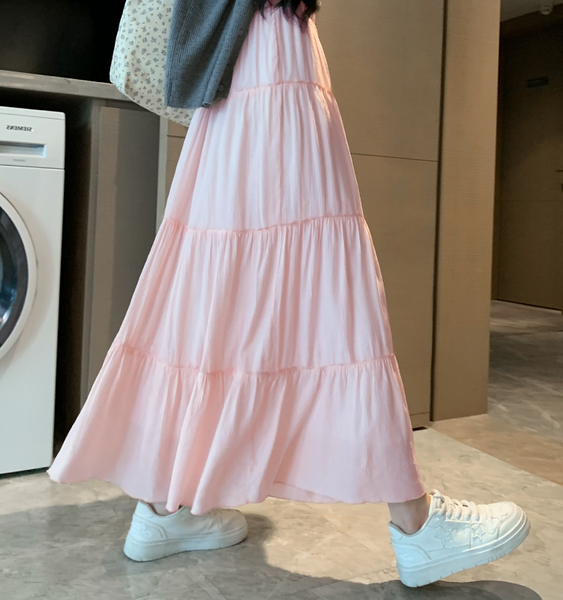 Chân váy dài dáng xòe nhiều màu dễ phối đồ Tuvada - VXD161