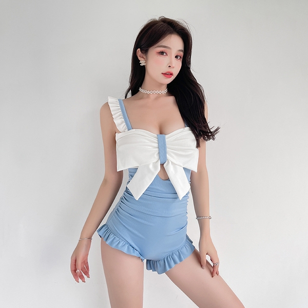 Đồ bơi mẹ và bé gái phối nơ Tuvada - BLN07