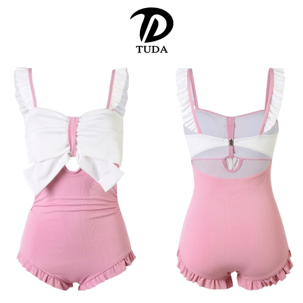 Đồ bơi mẹ và bé gái phối nơ Tuvada - BLN07