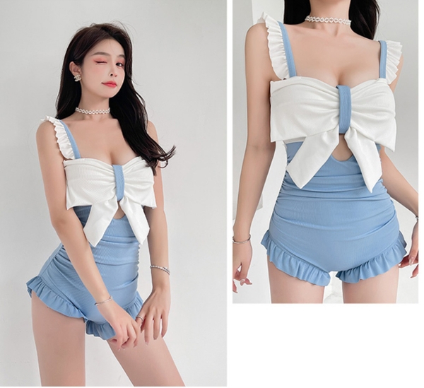 Đồ bơi mẹ và bé gái phối nơ Tuvada - BLN07