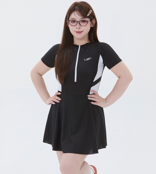 Đồ bơi nữ 1 mảnh bigsize đến 80kg hack dáng Tuvada - BBS21