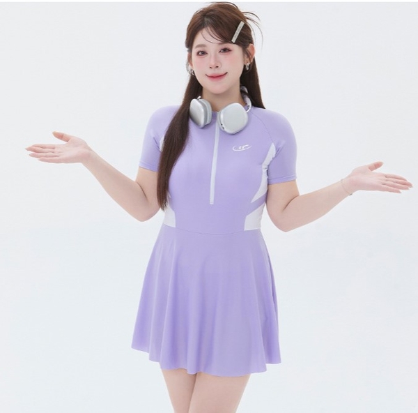 Đồ bơi nữ 1 mảnh bigsize đến 80kg hack dáng Tuvada - BBS21