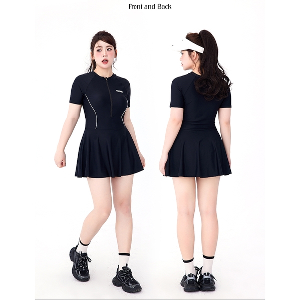 Đồ bơi nữ 1 mảnh che bụng hack dáng có bigsize Tuvada - BBS94