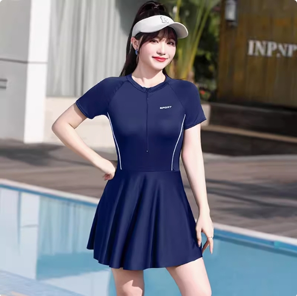 Đồ bơi nữ 1 mảnh che bụng hack dáng có bigsize Tuvada - BBS94