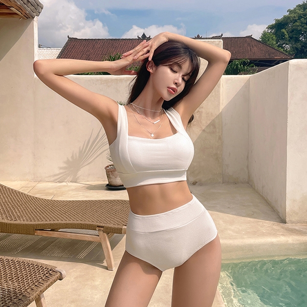 Đồ bơi nữ 2 mảnh basic có đệm ngực cao cấp Tuvada - BHL123