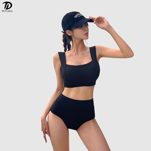 Đồ bơi nữ 2 mảnh basic có đệm ngực cao cấp Tuvada - BHL123