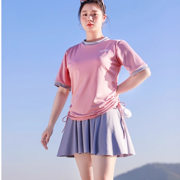 Đồ bơi nữ 2 mảnh bigsize kín đáo Tuvada - BAQ92