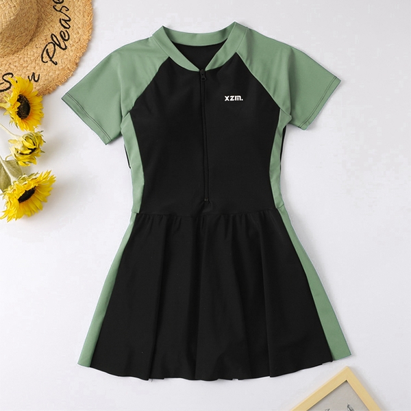 Đồ bơi nữ bigsize 1 mảnh đến 80kg có sẵn đệm mút Tuvada - BVB41