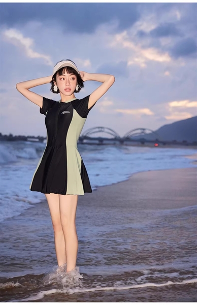 Đồ bơi nữ bigsize basic che bụng hack dáng Tuvada - BBS145