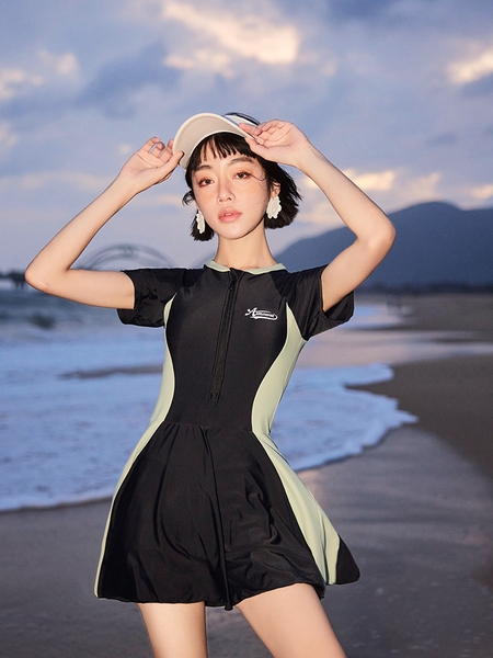 Đồ bơi nữ bigsize basic che bụng hack dáng Tuvada - BBS145