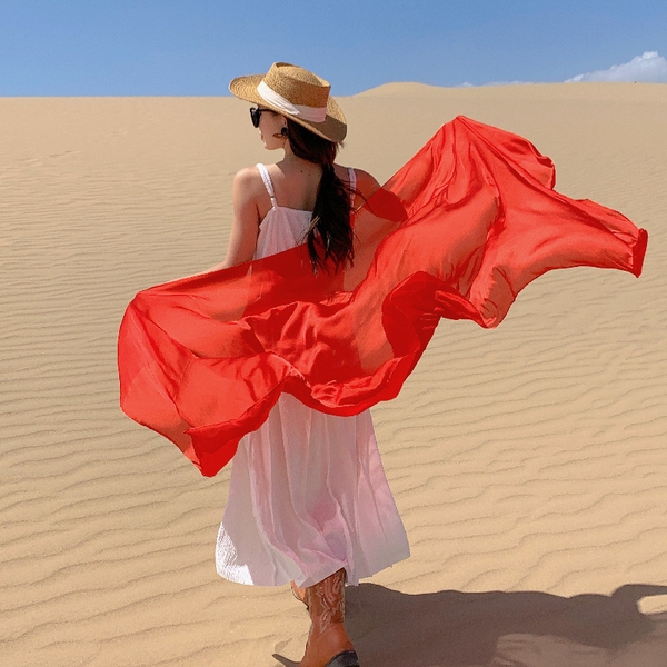 Khăn choàng đi biển Boho chống nắng nhiều màu Tuvada - KBH106