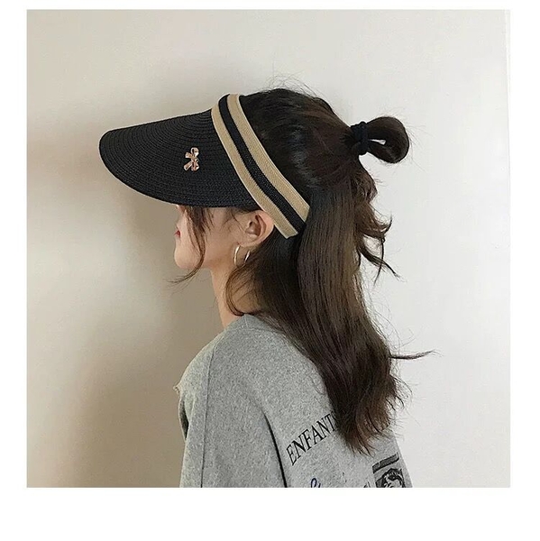 Mũ cối nửa đầu chống tia Uv đính nơ Tuvada - MDN19