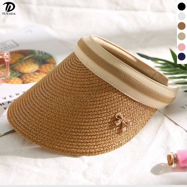 Mũ cối nửa đầu chống tia Uv đính nơ Tuvada - MDN19