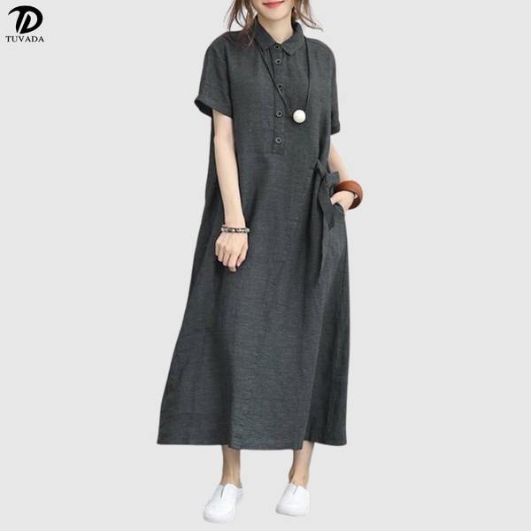 Váy bigsize nữ dáng xuông đến 100kg Tuvada - VDB165