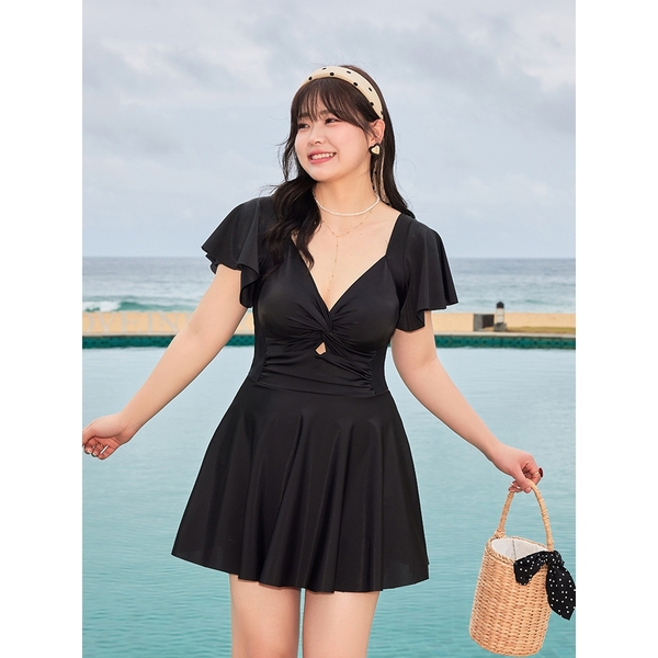 Bikini đi biển bigsize Tuvada, đồ bơi nữ 1 mảnh co giãn tốt, che bụng có đệm mút - BBS113