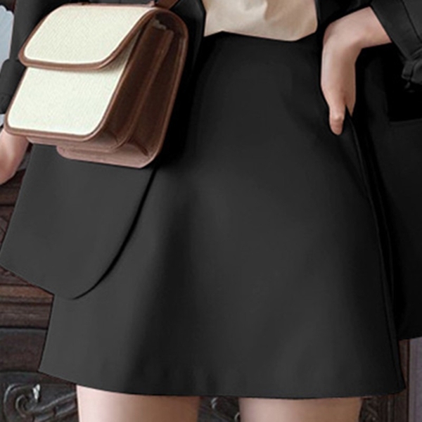 Áo blazer nữ phối chân váy ngắn Tuvada, set vest nữ basic, set áo blazer chân váy - SVN132