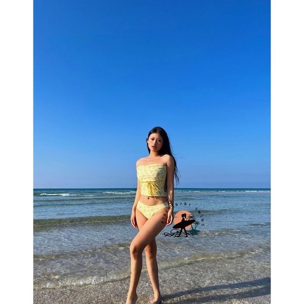 Bikini đi biển cao cấp Sao Ocean, đồ bơi nữ họa tiết hoa 2025 - BHV25