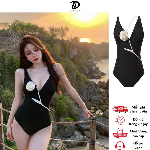Bikini liền thân Tuvada hình bông hoa, đồ bơi 1 mảnh lần đầu ở VN, swimsuit nữ cao cấp - BBB88