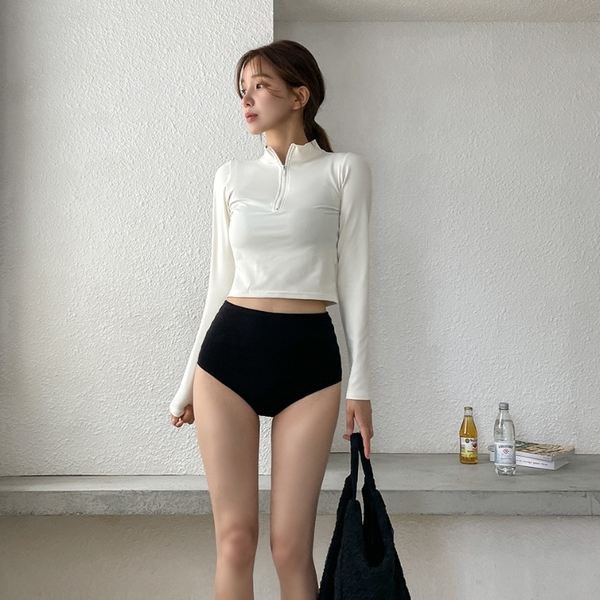 Set đồ bơi Tuvada, bikini 2 mảnh tặng áo khoác ngoài bikini tay dài, đồ đi biển chống nắng - B3M144