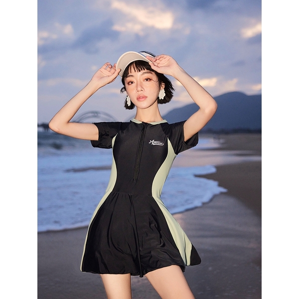 Bikini đi biển Tuvada có bigsize, đồ bơi nữ co giãn tốt, đồ bơi 1 mảnh che bụng hack dáng BBS145