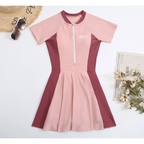 Bikini đi biển Tuvada có bigsize, đồ bơi nữ co giãn tốt, đồ bơi 1 mảnh che bụng hack dáng BBS145