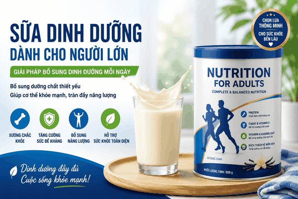 Sữa Dinh Dưỡng Dành Cho Người Lớn – Giải Pháp Bổ Sung Dinh Dưỡng Mỗi Ngày