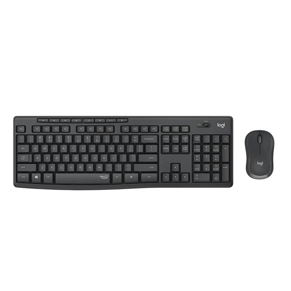Bộ bàn phím chuột không dây Logitech MK295 (Đen)