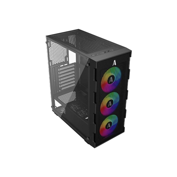 Vỏ Case Máy Tính MKC3F Mid-Tower | Hỗ Trợ Main ATX/Micro-ATX | Kính Cường Lực | 3 Fan LED | USB 3.0