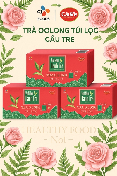 Mua nhiều Giảm giá _TRÀ O LONG TÚI LỌC CẦU TRE 1 HỘP 25 GÓI( giao màu: đỏ)