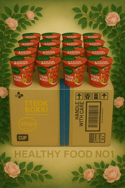 BÁNH GẠO TTEOKBOKKI HÀN QUỐC BIBIGO – HỘP 125G (6 hộp và 24 hộp 1 thùng)