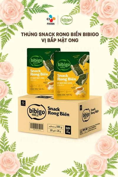 Snack Rong biển ăn liền Hàn Quốc Bibigo đủ vị