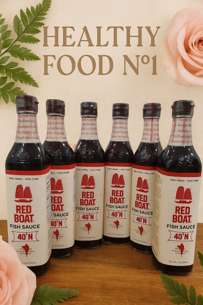 Combo 6 chai nước mắm Red Boat 40N dung tích 500ml, tặng 1 chai Red Boat 250ml