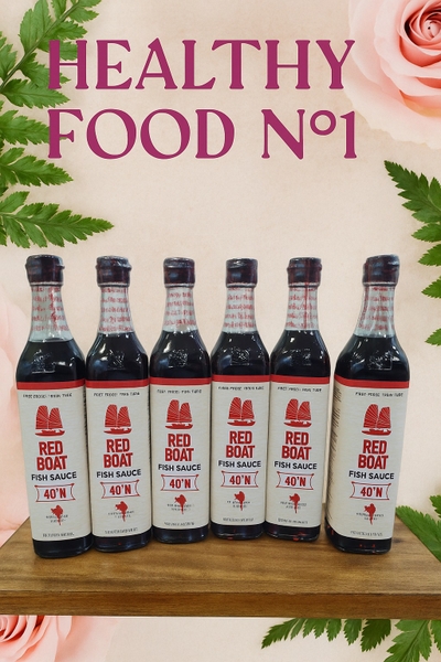Combo 6 chai nước mắm Red Boat 40N dung tích 500ml, tặng 1 chai Red Boat 250ml