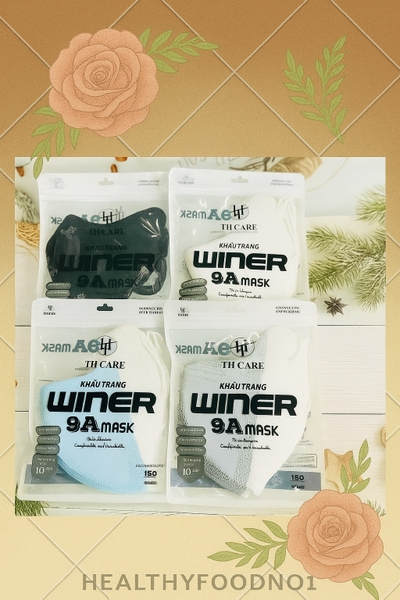 Combo 100 Cái Khẩu trang 9A WINER TÚI ZIP