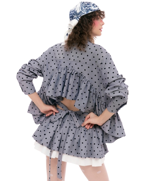 [ GREY ] LADYBUG SHIRT