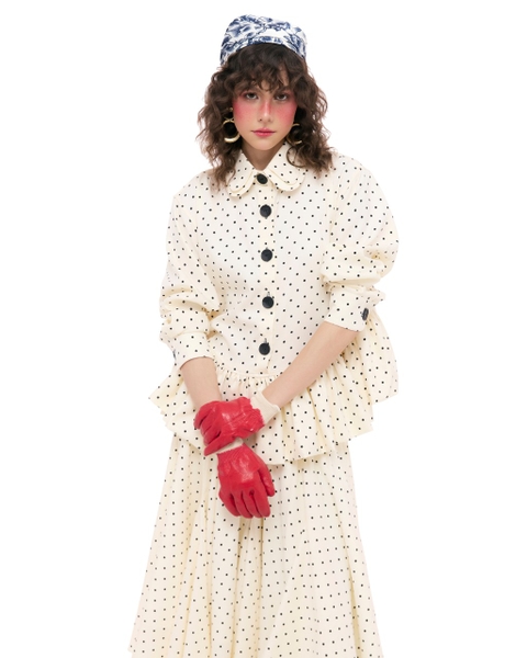 [ CREAM ] LADYBUG SHIRT