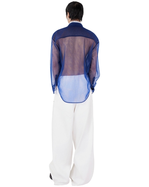 [ BLUE ] DOUBLE TROUBLE SHEER SHIRT